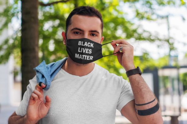 Black lives matter face mask Washable Reusable