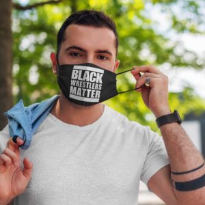 Black wrestlers matter face mask Washable Reusable