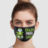 Crazy Frog Lady 2020 Quarantined Reusable Face Mask