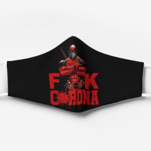 Deadpool Fuck Corona Cloth Face Mask Reusable