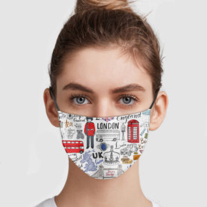 England Pattern Reusable Face Mask