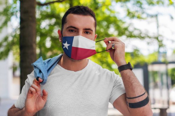 Flag of Texas state face mask Washable Reusable