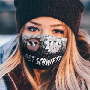 Get Schwifty – Rick and Morty wearing sunglasses Face Mask