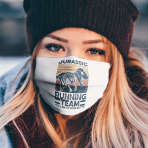 JURASSIC RUNNING TEAM DINOSAUR VINTAGE Face Mask