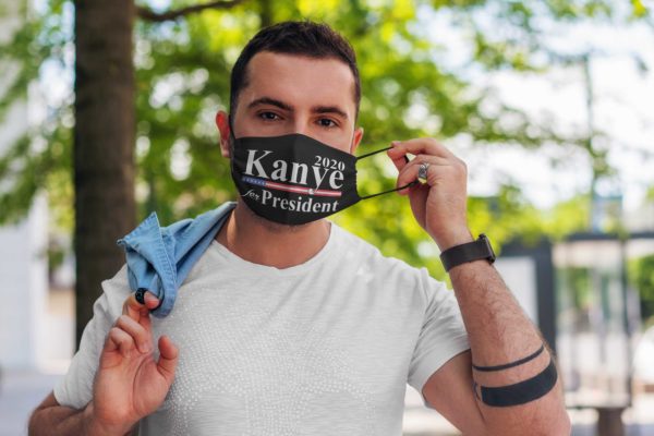 Kanye For President 2020 face mask Washable Reusable