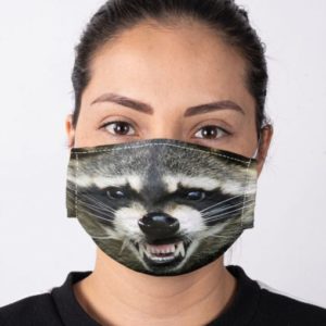 Raccoon Smile Cloth Face Mask Reusable