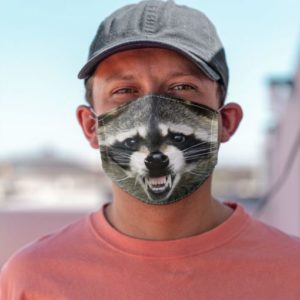 Raccoon Smile Cloth Face Mask Reusable