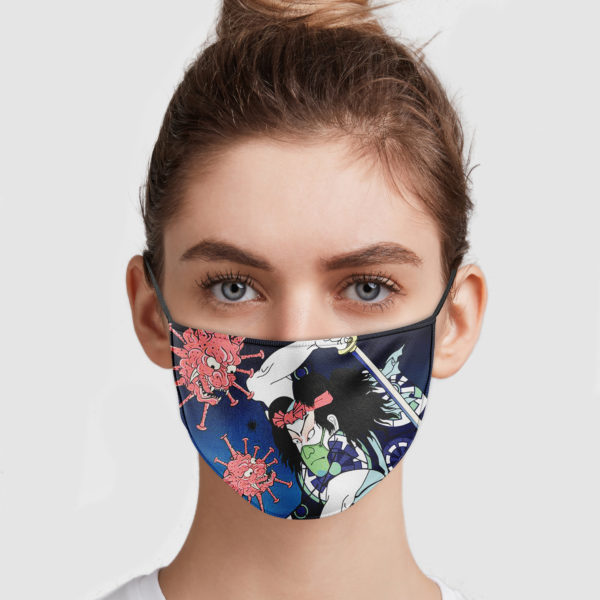 Samurai Vs Virus Demon Reusable Face Mask