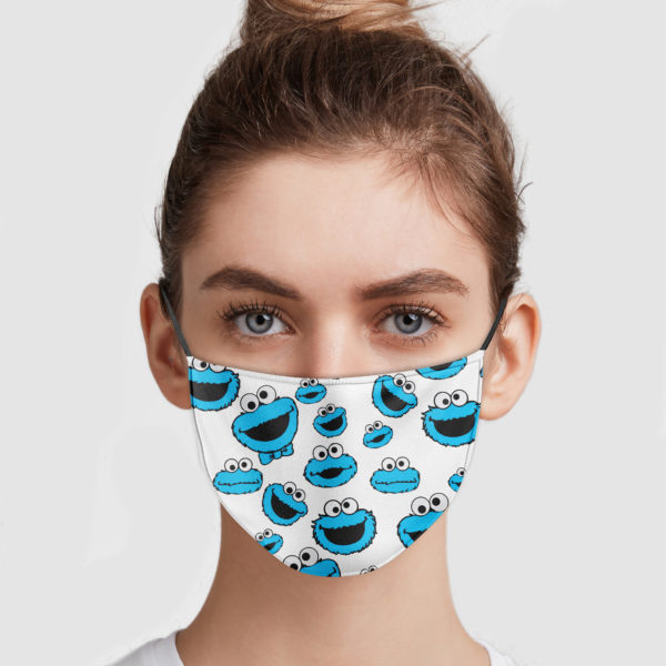 Sesame Street Cookie Face Reusable Face Mask