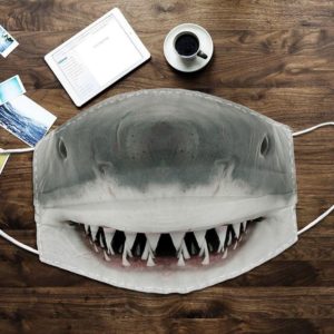 Shark Mouth 3D Cloth Face Mask Reusable