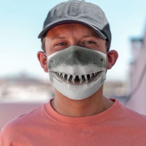 Shark Mouth 3D Cloth Face Mask Reusable