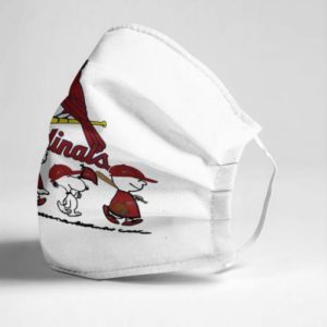 Snoopy St Louis Cardinals Cloth Face Mask Reusable