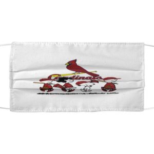 Snoopy St Louis Cardinals Cloth Face Mask Reusable