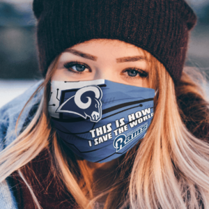 This Is How I Save The World Los Angeles Rams Cloth Face Mask