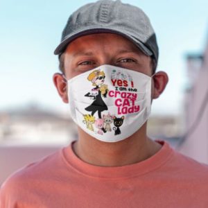 Yes I am the crazy cat lady Cloth Face Mask Reusable