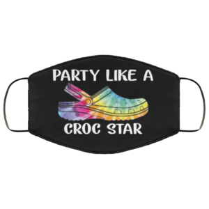Party Like A Croc Star Reusable Face Mask