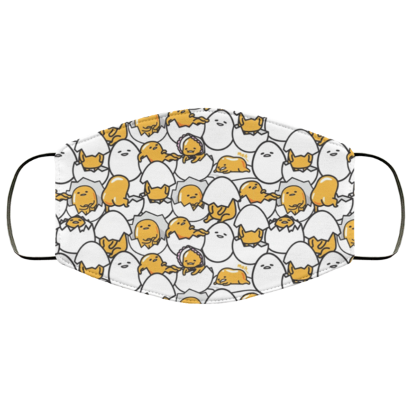 Gudetama Egg Shell Pattern Reusable Face Mask