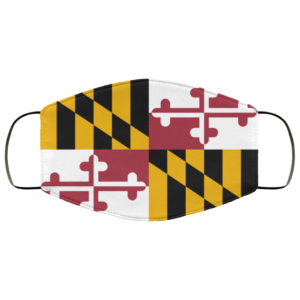 Flag of Maryland state face mask Washable Reusable