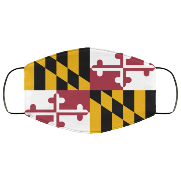 Flag of Maryland state face mask Washable Reusable