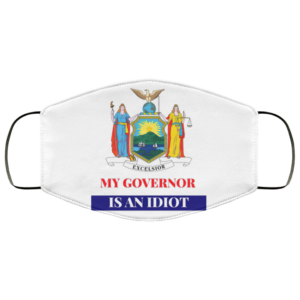 Sarcastic My Governor Is An Idiot New York Politics Face Mask