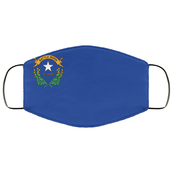 Flag of Nevada state face mask Washable Reusable