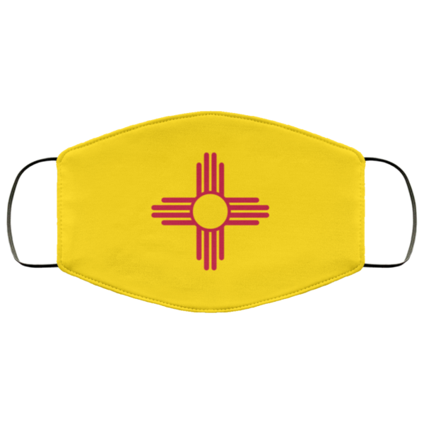 Flag of New Mexico state face mask Washable Reusable