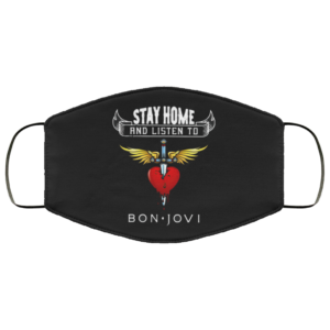 Stay home and listen to Bon Jovi Face Mask