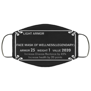 Light Armor Face Mask Reusable Of Wellness Legendary