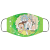 Alien Rick and Morty Face Mask