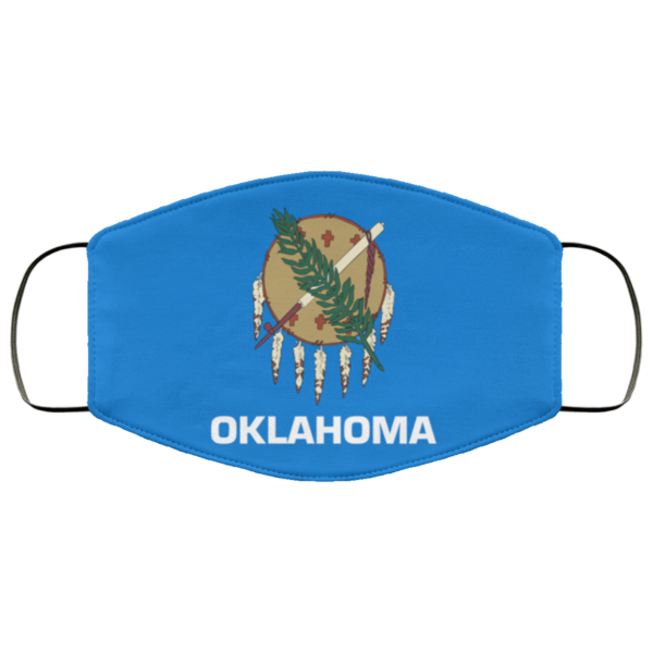 Flag of Oklahoma state face mask Washable Reusable