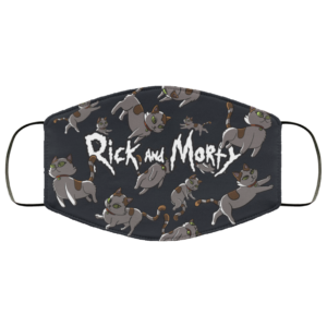 Schrodingers Cats – Rick and Morty Pattern Design Face Mask