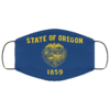 Flag of Oregon state face mask Washable Reusable