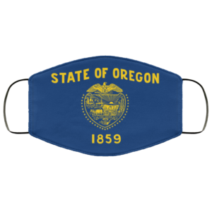 Flag of Oregon state face mask Washable Reusable