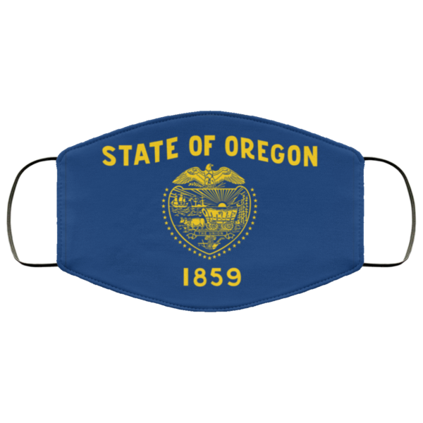 Flag of Oregon state face mask Washable Reusable