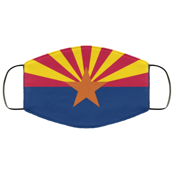 Flag of Arizona state Cloth Face Mask Reusable