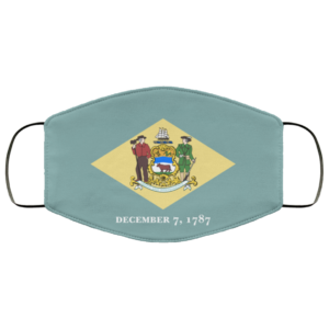 Flag of Delaware state Cloth Face Mask Reusable
