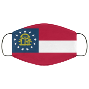 Flag of Georgia state face mask