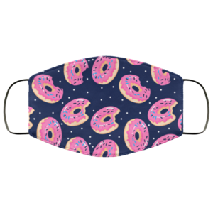 Pink Donut Face Mask Washable Reusable