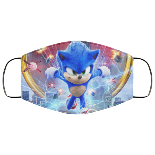 Sonic the hedgehog face mask