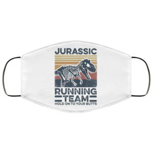 JURASSIC RUNNING TEAM DINOSAUR VINTAGE Face Mask