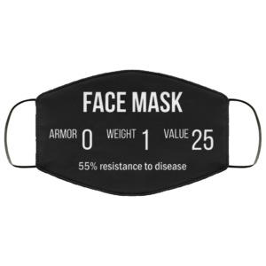 Fantasy RPG Face Mask Reusable