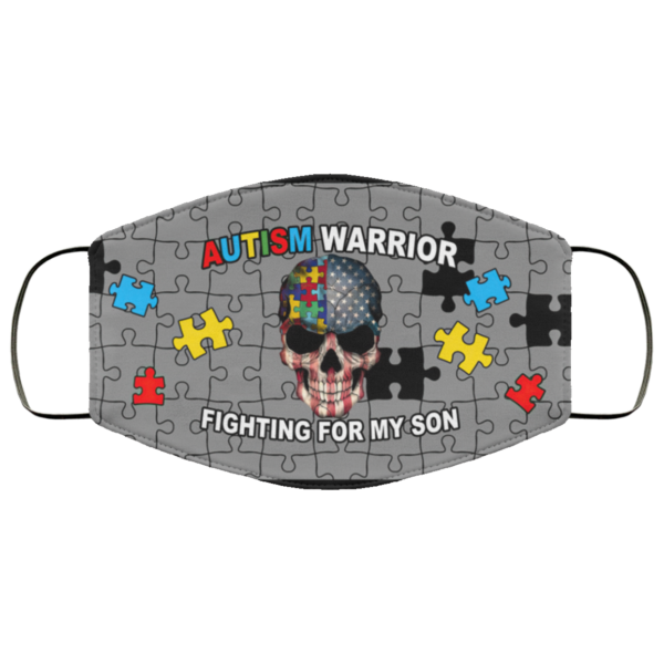 Autism warrior fighting for my son Face Mask