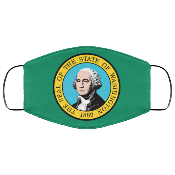 Flag of Washington state face mask Washable Reusable