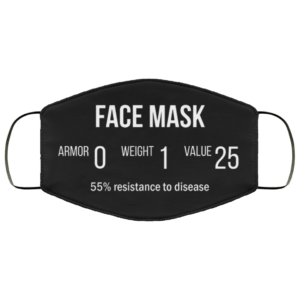 Fantasy RPG Face Mask Reusable