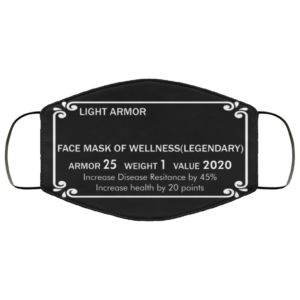 Light Armor Face Mask Reusable Of Wellness Legendary