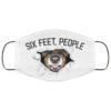 Dog of breed rottweiler six feet people animals Face Mask