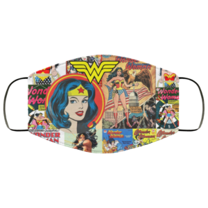 Wonder Woman Comic Reusable Face Mask