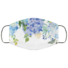 Blue Lilac Watercolor Hydrangea Face Mask