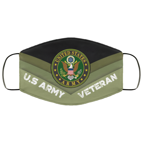 US Army United States Army Veteran Face Mask Reusable US Veteran Face Mask Reusable