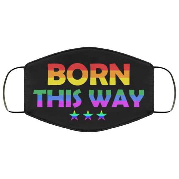 LGBT Born this way face mask Washable Reusable